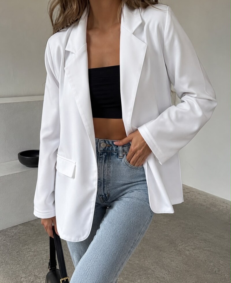 Blazer Megan blanco
