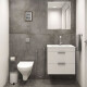 Porcelanato Gris Acetinado Mate 60x120 Cm 9.5 Piso Pared GAMAS DE GRIS