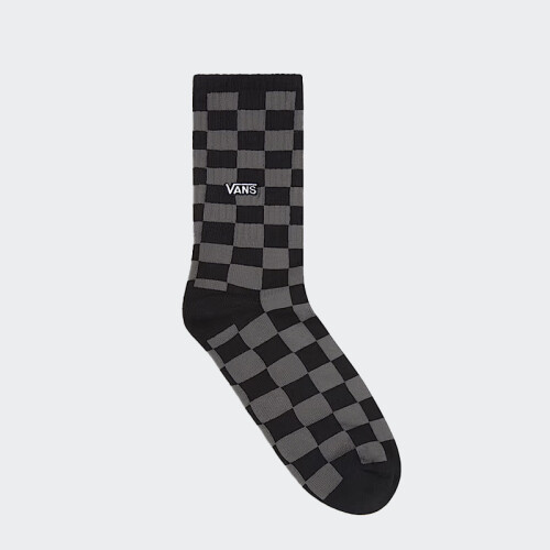 Medias Vans Checkerboard Crew Negro