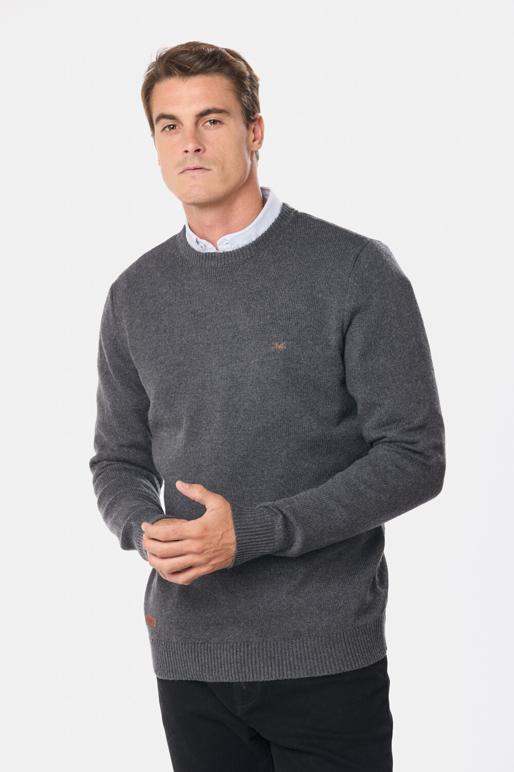 BUZO DE LANA Gris Oscuro