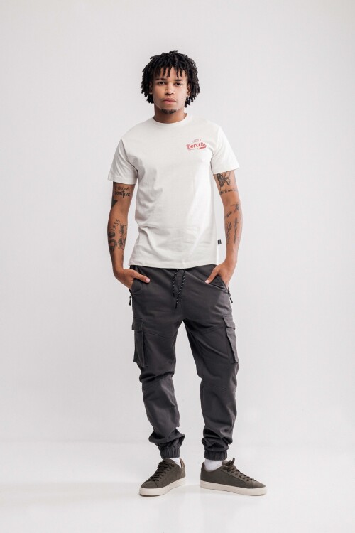 Pantalón de gabardina Pontevedra Gris oscuro