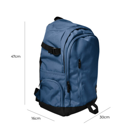 Mochila Liceal Expert Impermeable Viaje Estudiante Azul