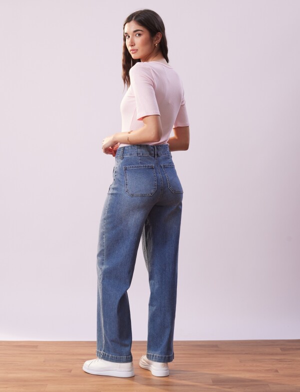 Jean Wide Leg Pockets JEAN