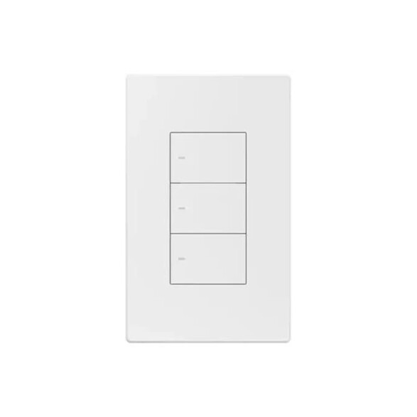 Plaqueta inteligente WIFI blanca c/3 int. Zigbee SO0063