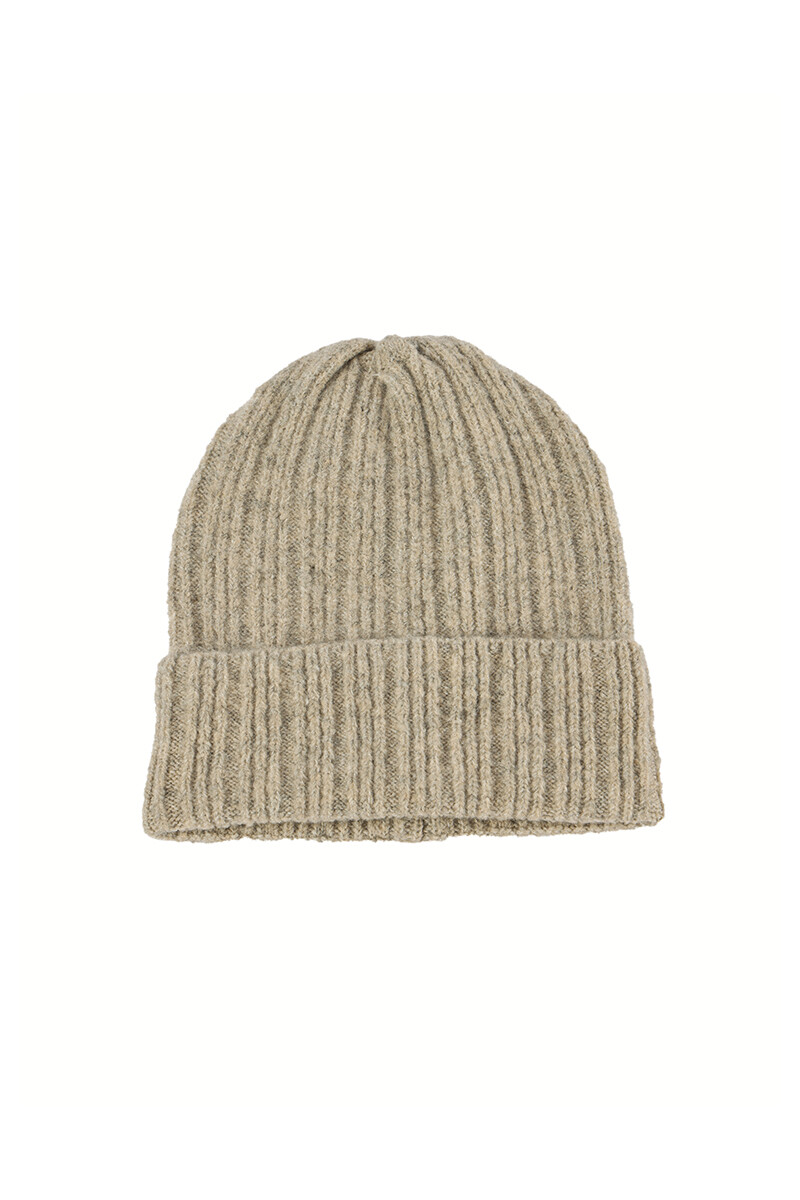 Gorro de pompón Crudo