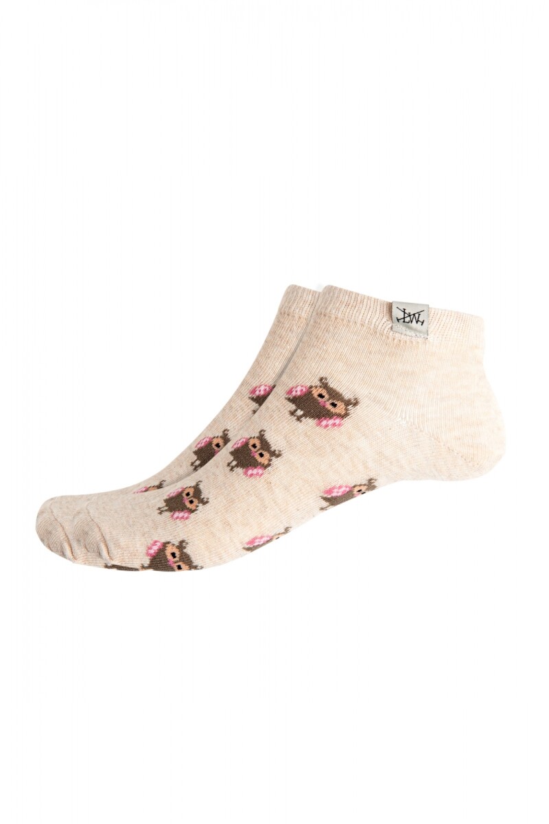 SOQUETE BUHOS - Beige 