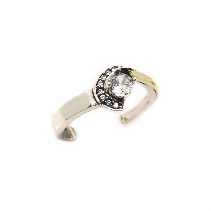 Anillo en Oro y Plata 925 con Zirconias Anillo en Oro y Plata 925 con Zirconias