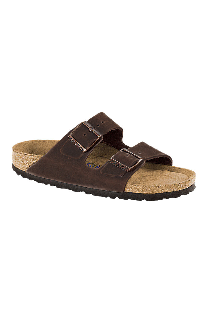 Sandalia Arizona Soft Footbed Oiled Leather - Regular - Habana 