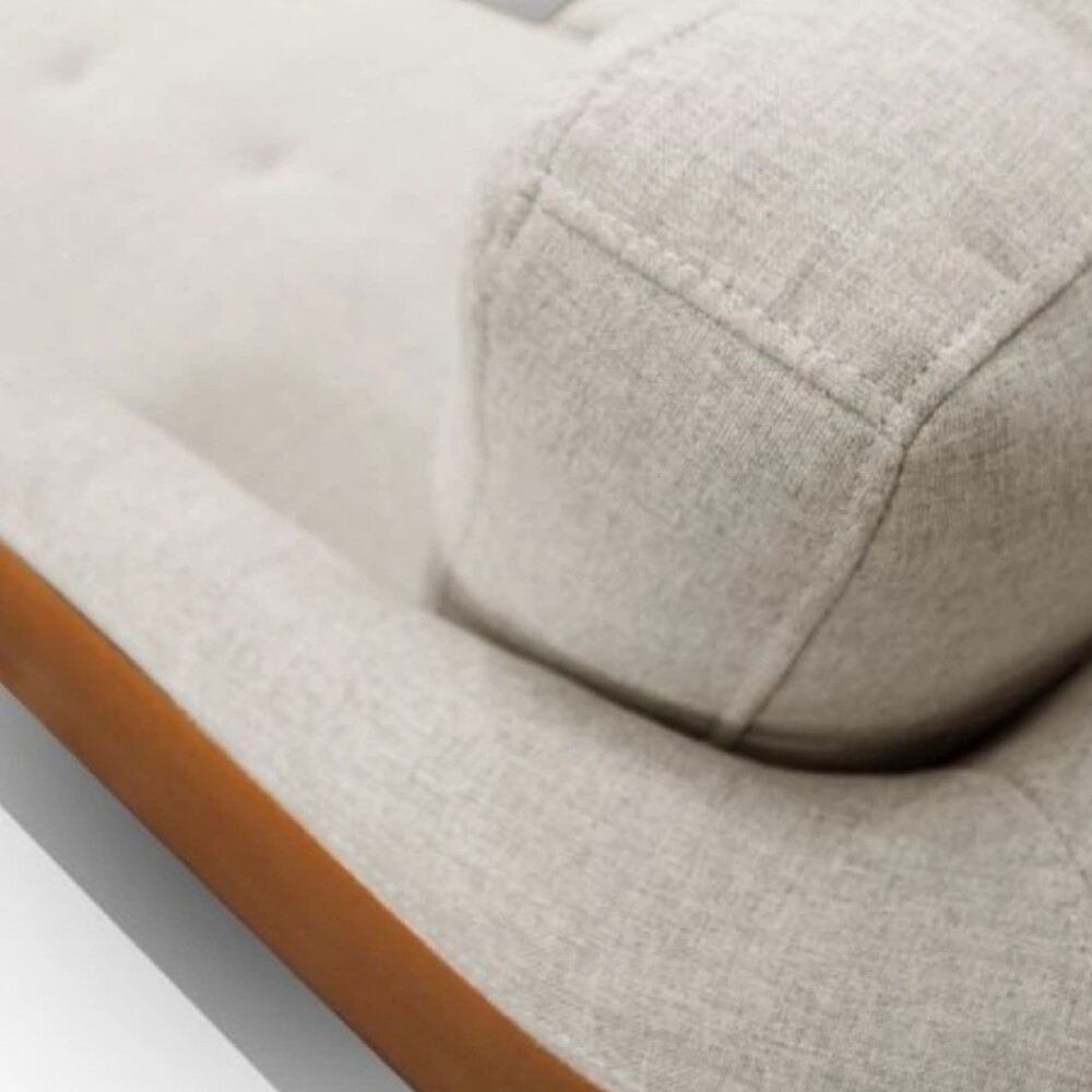 Sofá Con Chaise - Triunfo - 3 Cuerpos Marrón y beige Chaise Izquierdo
