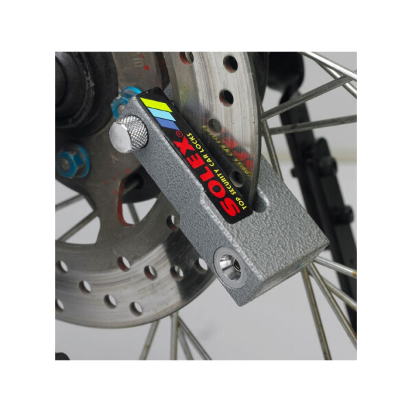 Tranca De Disco Para Rueda De Moto - Solex - Color Gris Tranca De Disco Para Rueda De Moto - Solex - Color Gris