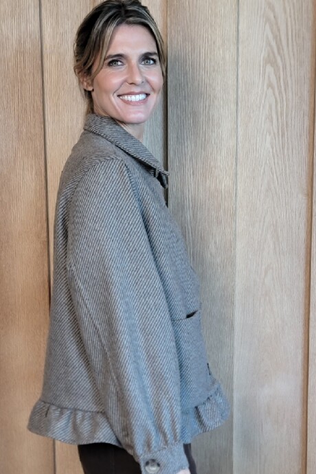 Sobrecamisa Rufina Paño Espigado Beige