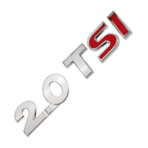 EMBLEMA "2.0 TSI" VENTO (SI ROJO) Emblema "2.0 Tsi" Vento (si Rojo)
