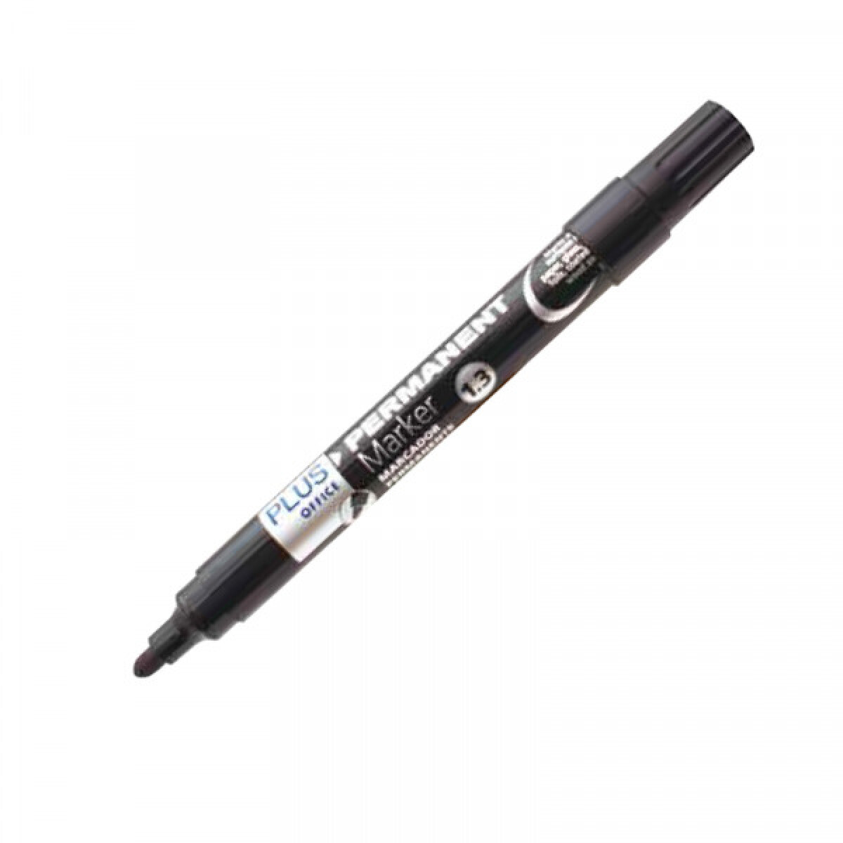 Marcador Permanente Plus Office Negro 1.3 Mm 