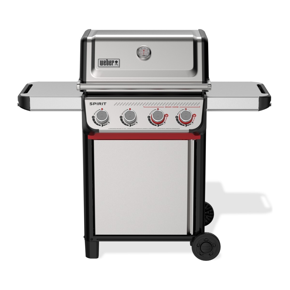Barbacoa a Gas Weber Spirit S-425 4 Quemadores con Sear Zone Acero Inoxidable 