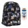 Set Mochila Infantil Escolar con Bolsillos + Botella 670ML Negro
