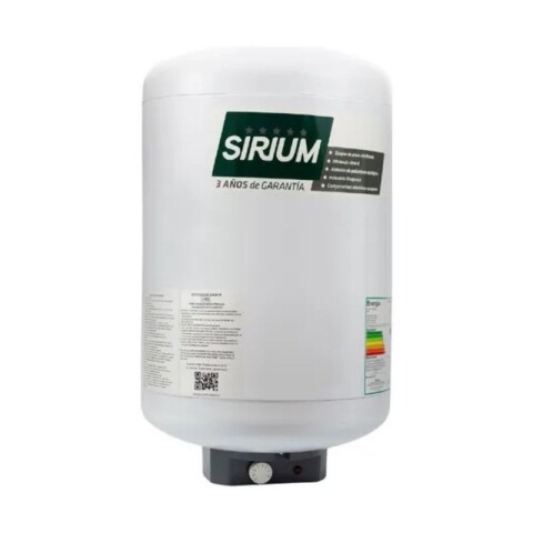 TERMOTANQUE 40L ACERO SIRIUM Blanco