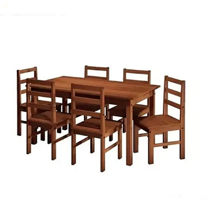 Juego DE COMEDOR RTD OLIVIA 6 SILLAS - MADERA NOGAL N/A