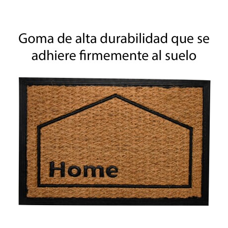 Alfombra Puerta Entrada Felpudo Coco Goma 40X60 Home
