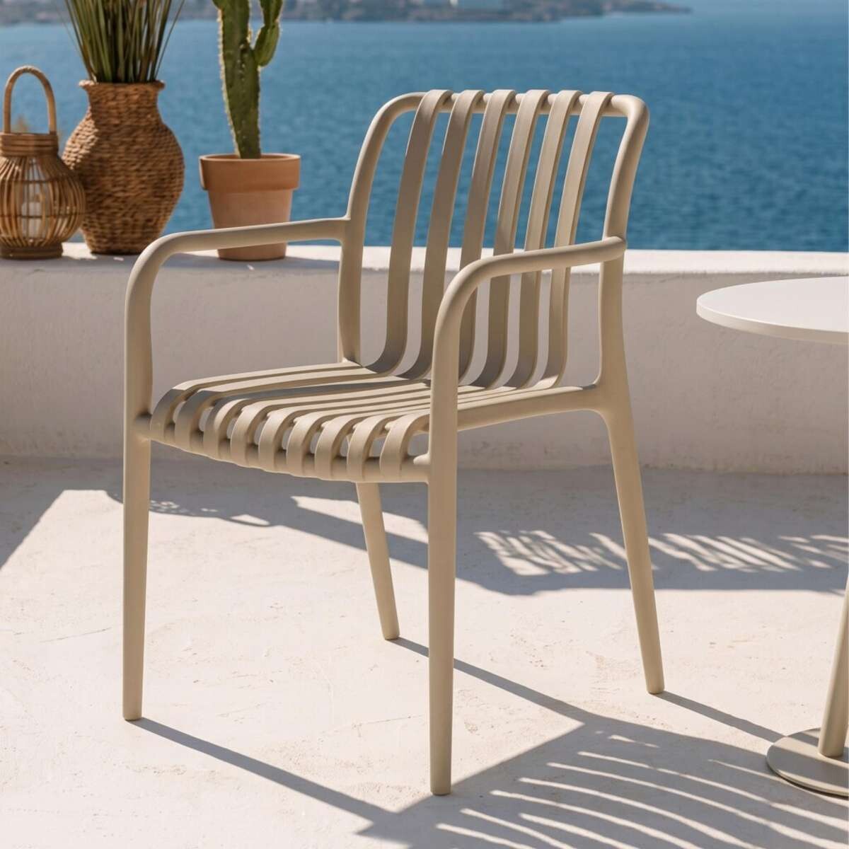Silla de Exterior Atenas - Beige 