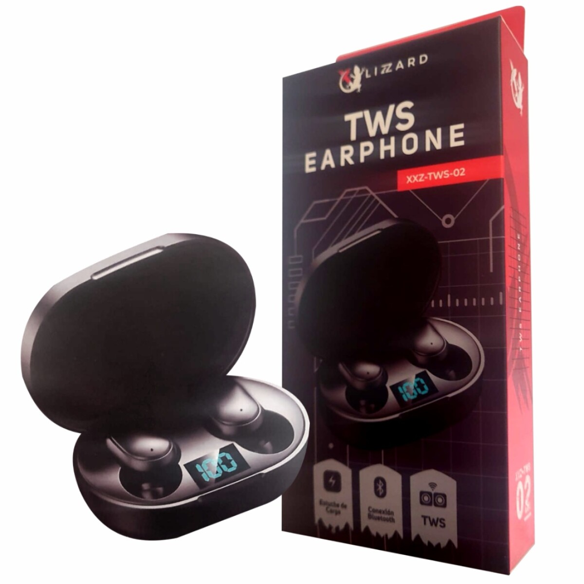 Auriculares Tws X-lizzard Negro 