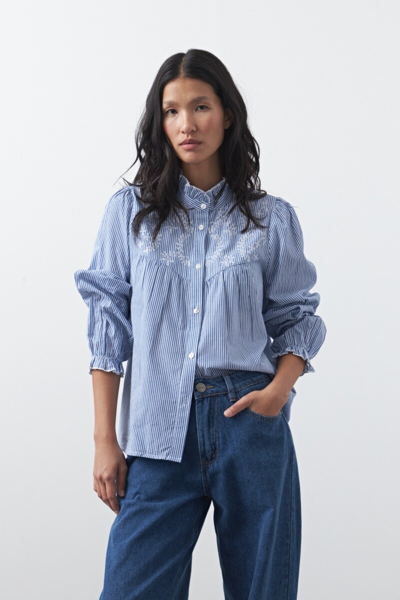 CAMISA FIRA Blanco/Azul