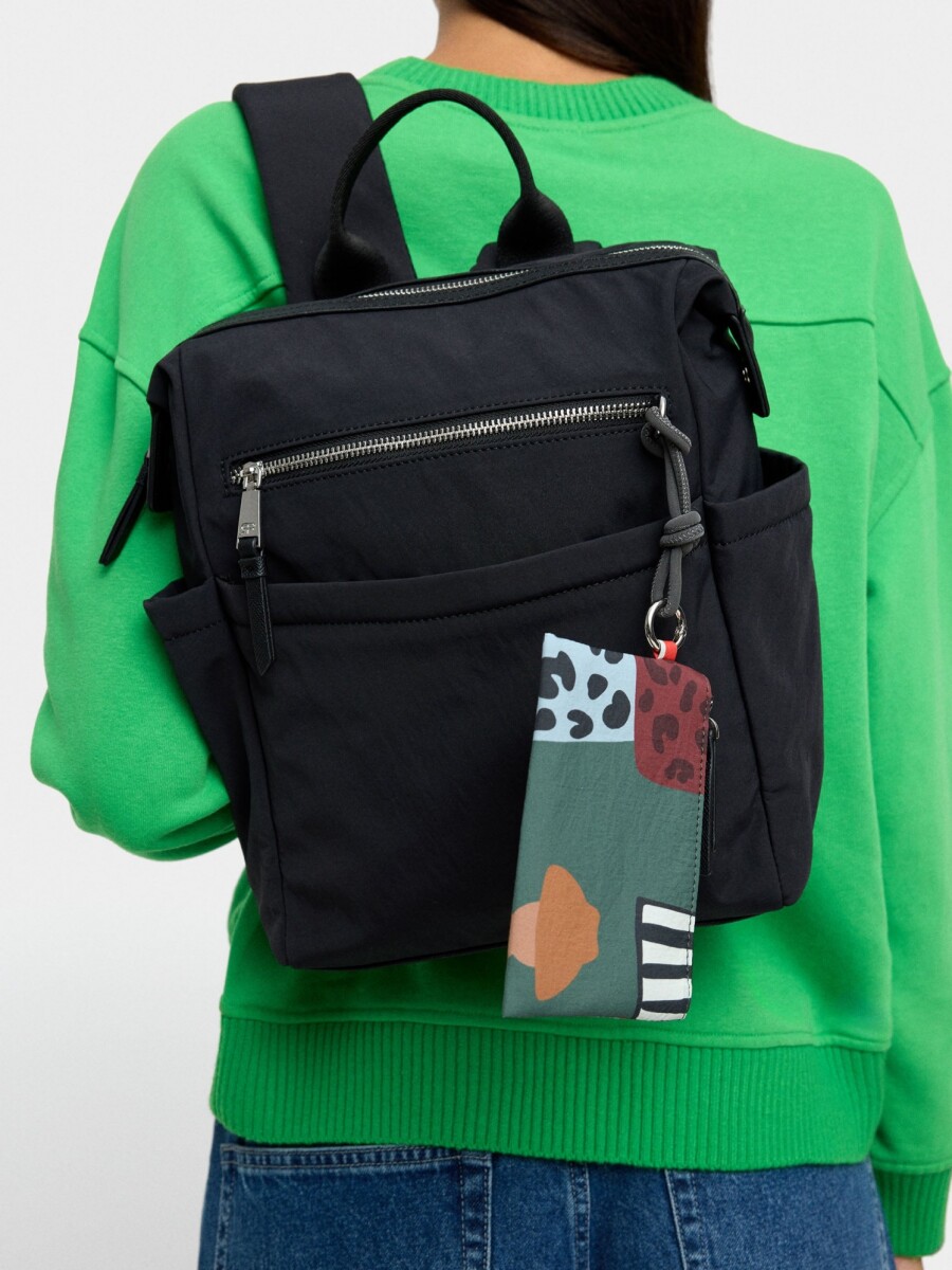 Mochila De Nylon Para Portátil 13" negro