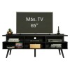 Rack TV Lumax Londres hasta 65" con Cajones y Estantes Negro