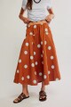 FALDA BETTY DROPWAIST Marron
