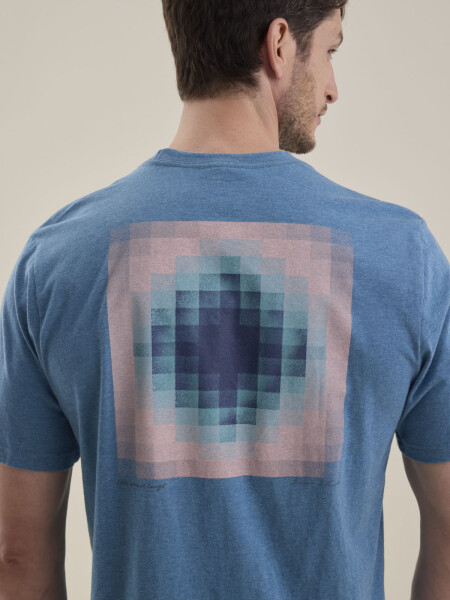 T-SHIRT ESTAMPA CROMO PETROLEO MEL