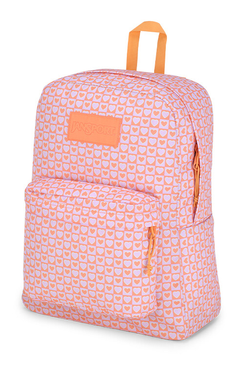 MOCHILA JANSPORT SUPERBREAK HYPED HEARTS PINK