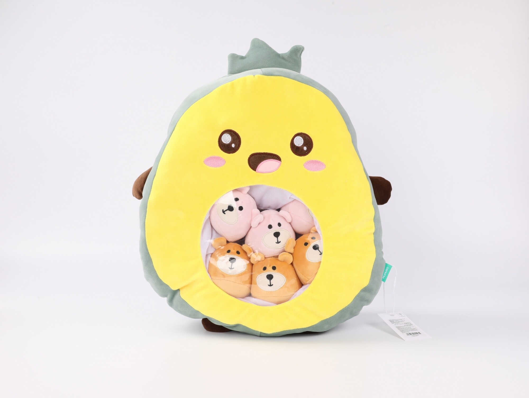 COJÍN DE AGUACATE CON OSITOS — MUMUSO