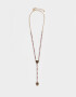 Collares Largos Con corazón Collar Largo Con Corazones - Dorado