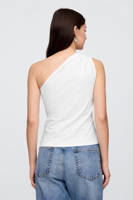 Musculosa Un Solo Hombromujer White V2 Global 2