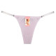 Tanga Colaless Ajustable De Algodón Lila