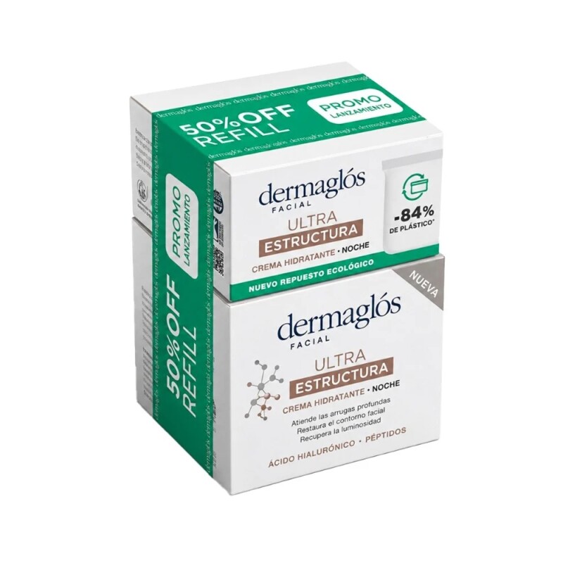 Dermaglos Facial Ultra Estructural Noche 50 Grs. + Refill Dermaglos Facial Ultra Estructural Noche 50 Grs. + Refill