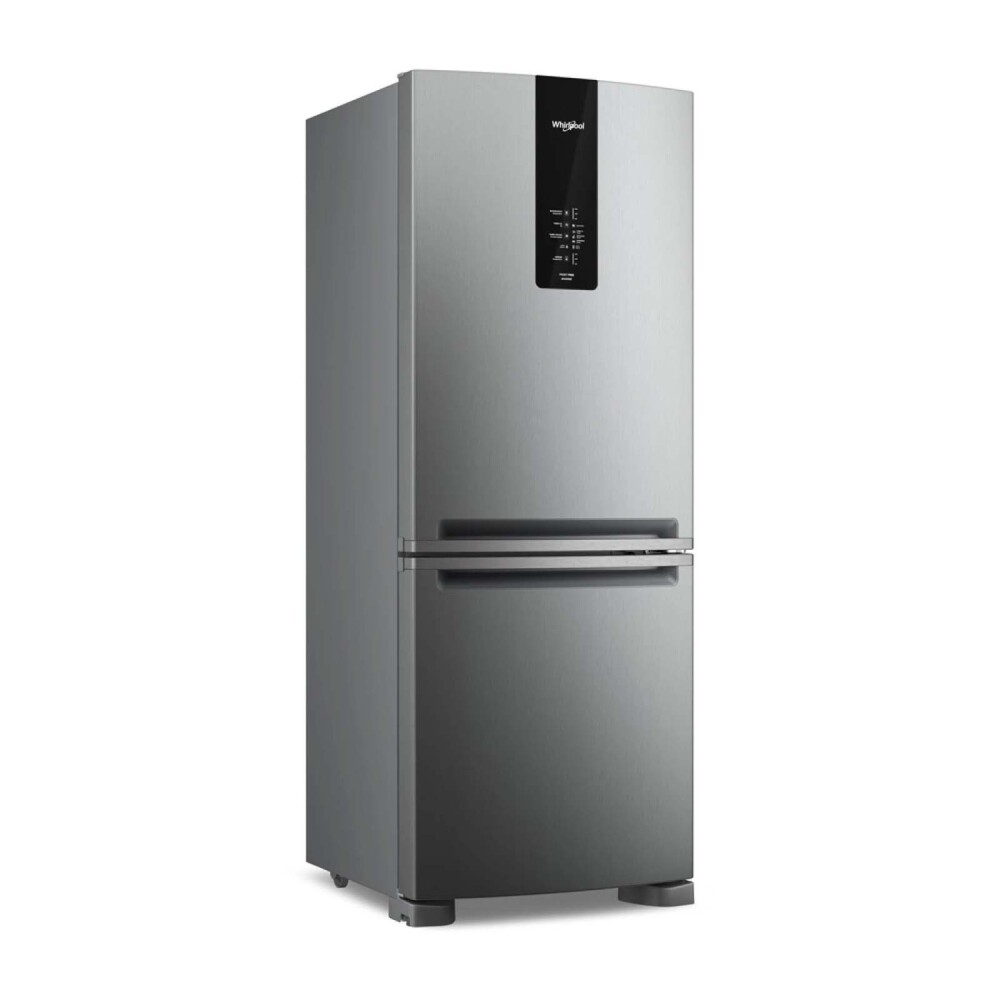 HELADERA WHIRLPOOL FRIO SECO 447-L GRIS BOTTOM MOUNT XPERT INVERTER WRE57CKDIM