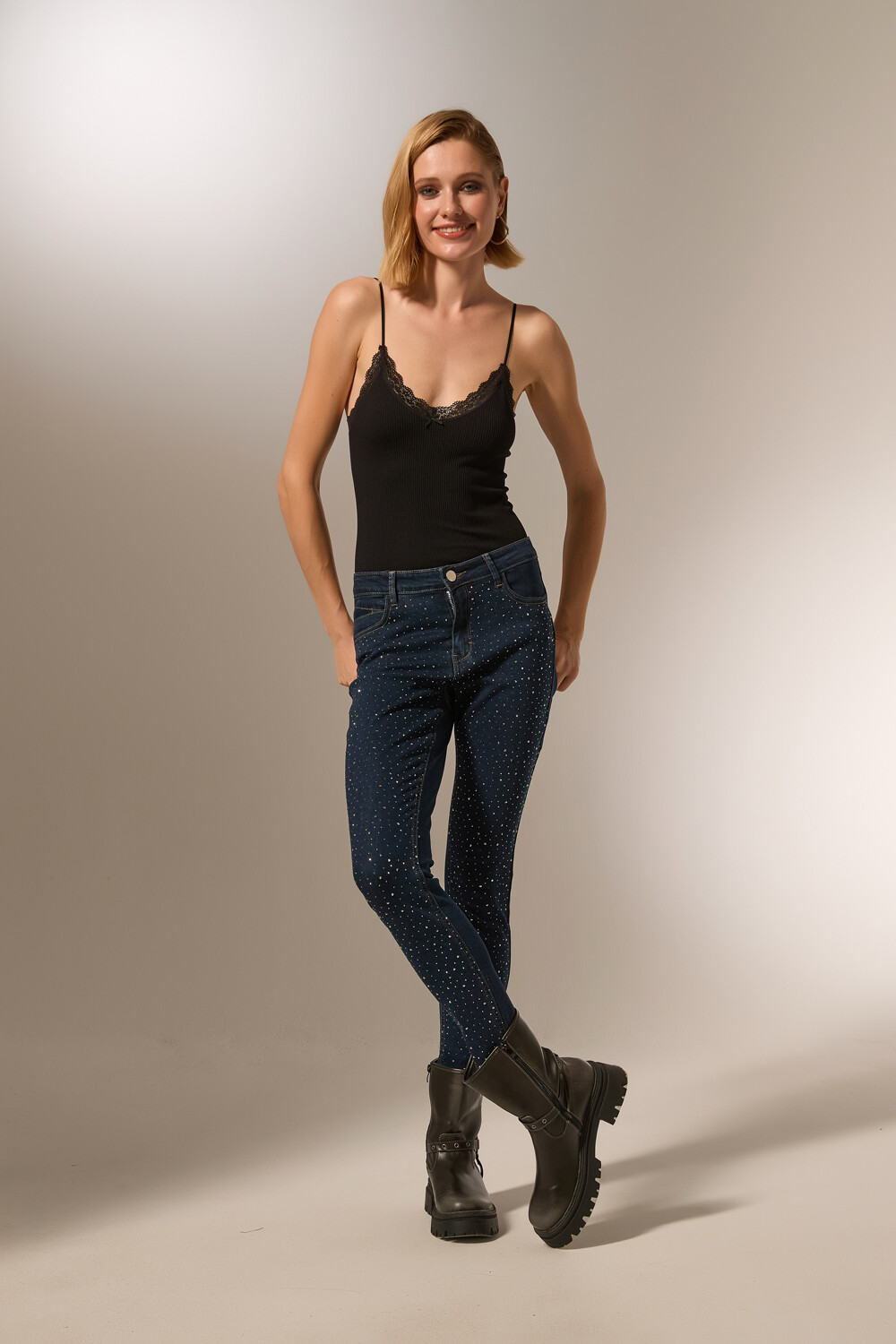 Pantalon Cindi Azul Oscuro