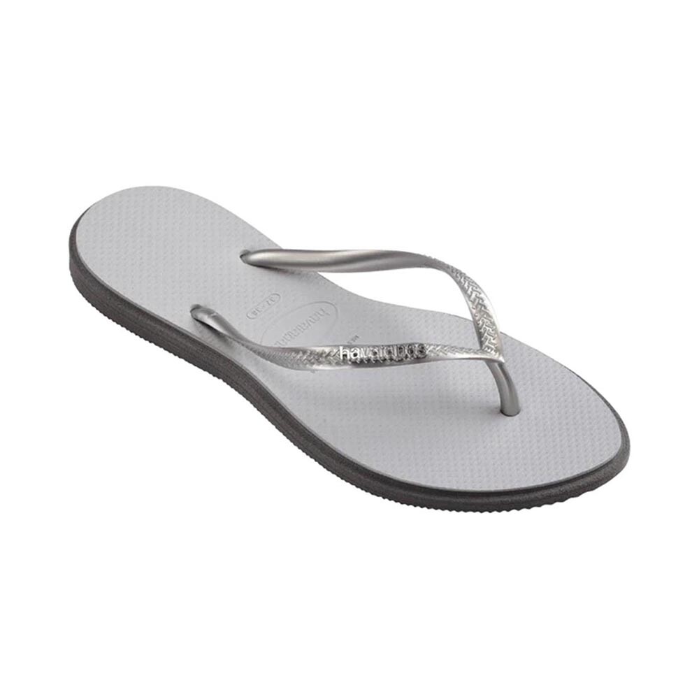 Sandalias Havaianas Slim Point FC Mujer Acero Gris