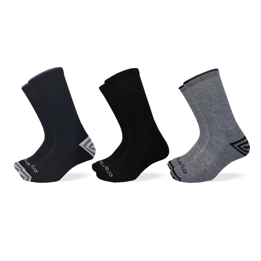 Socks Stripe H/T Crew - Unisex Black/charcoal