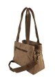 Bolso cartera en lona Marrón
