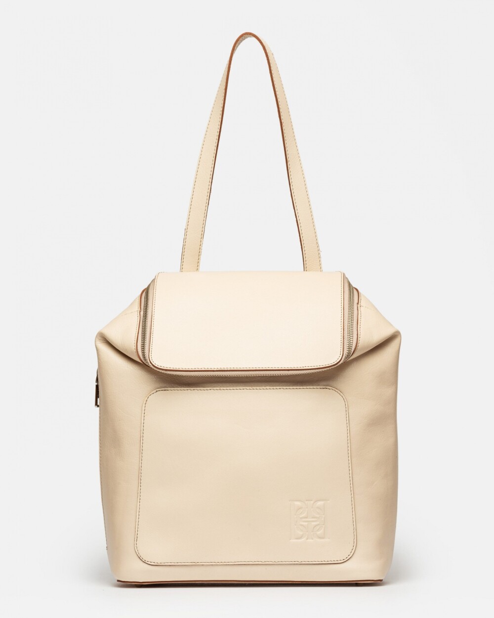 Mochila Mashenka en cuero vegetal liso Natural