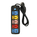 Enchufe Zapatilla Adaptador Alargue 3 Usb 9 Enchufes On/off Enchufe Zapatilla Adaptador Alargue 3 Usb 9 Enchufes On/off