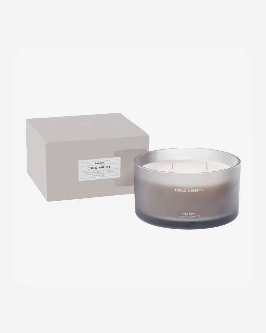 Vela aromática Cold Nights gris 600 gr Vela aromática Cold Nights gris 600 gr