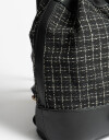 Mochilas Urbanas Mochila Efecto Tejido - Negro