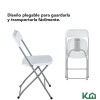 Set por 4 Silla Plastico Reforzada Plegable Eventos Jardin Set por 4 Silla Plastico Reforzada Plegable Eventos Jardin