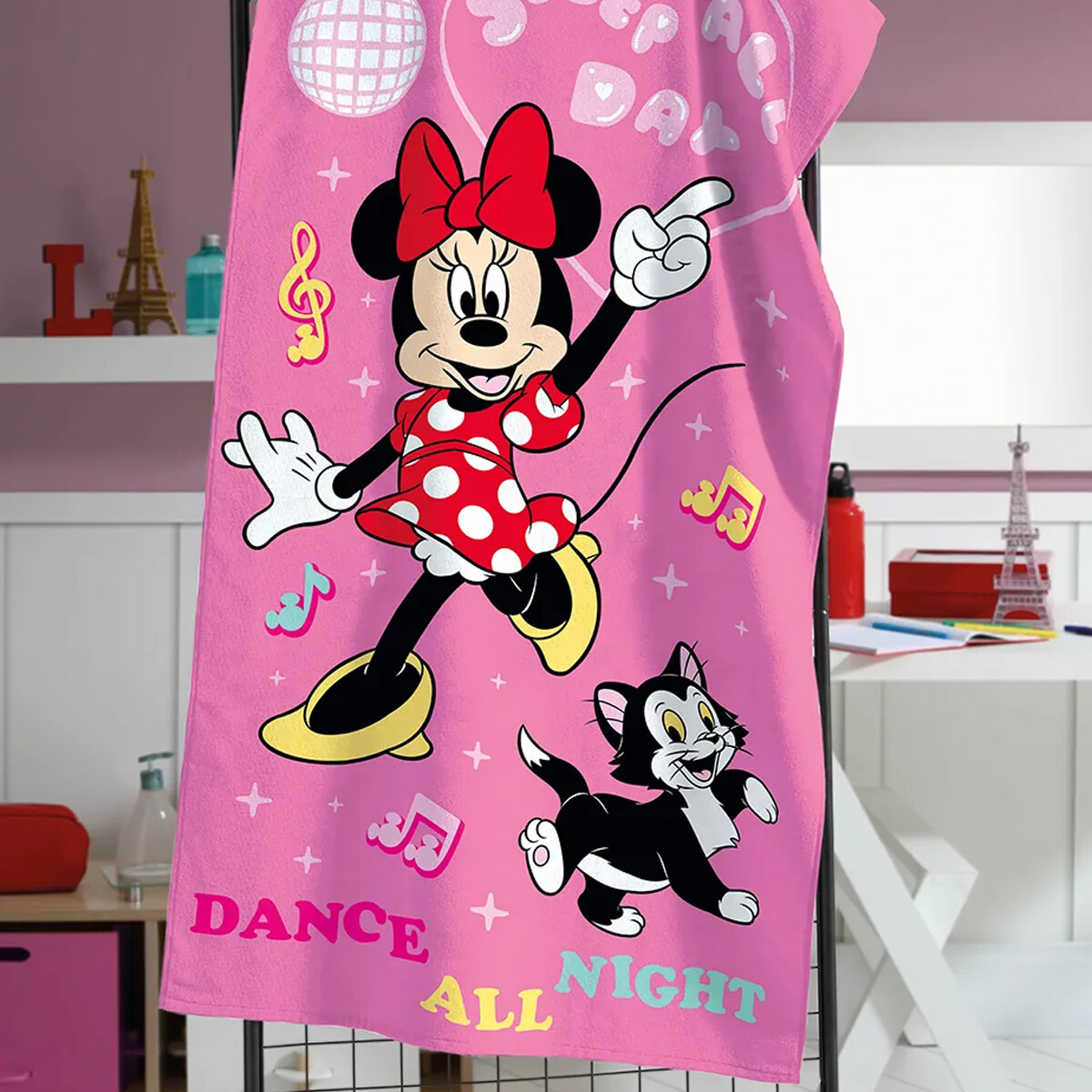 Toalla Infantil Playera 100% Algodón 70 x 130 cm - Minnie 