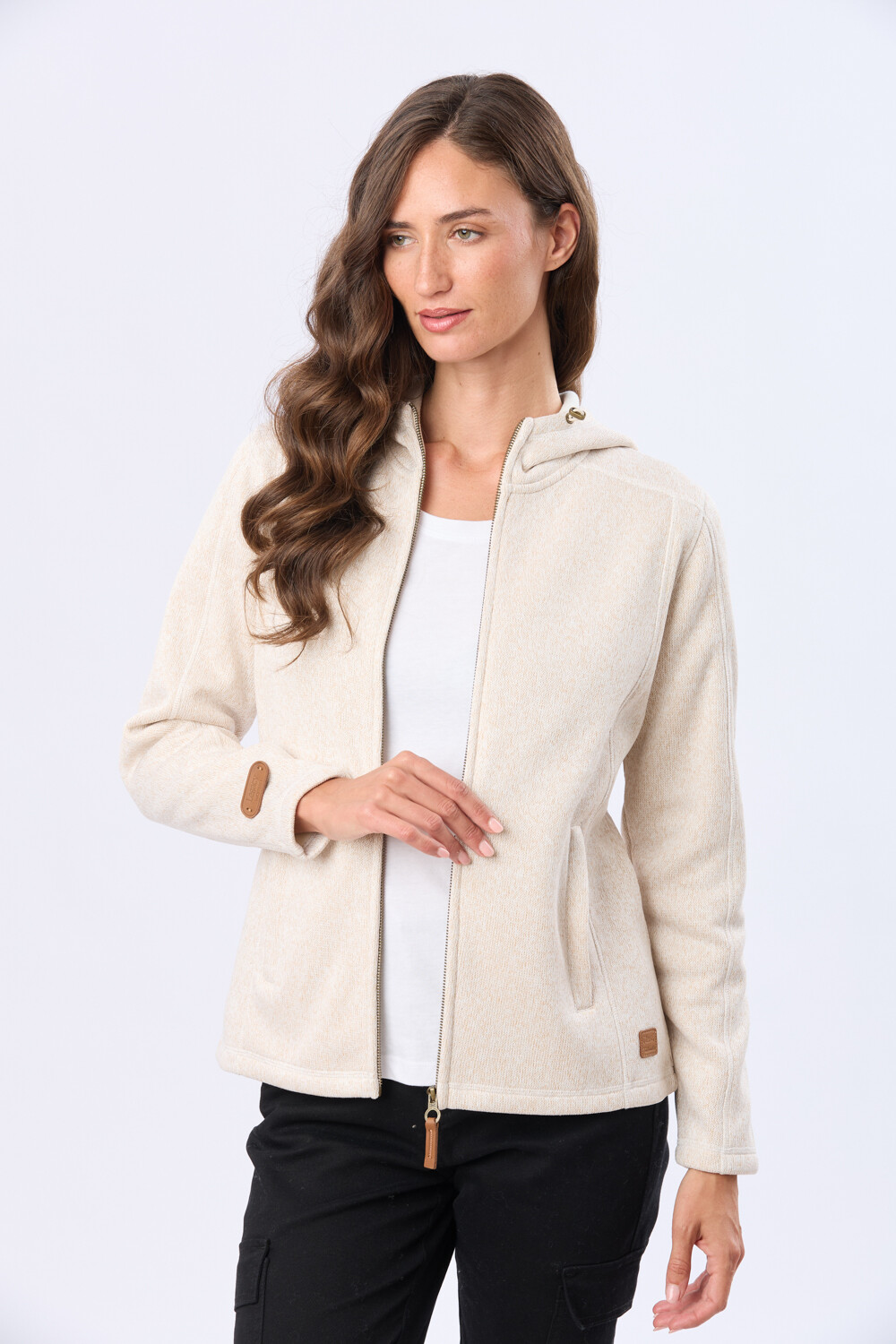 CAMPERA DE FELPA ESPECIAL Crudo