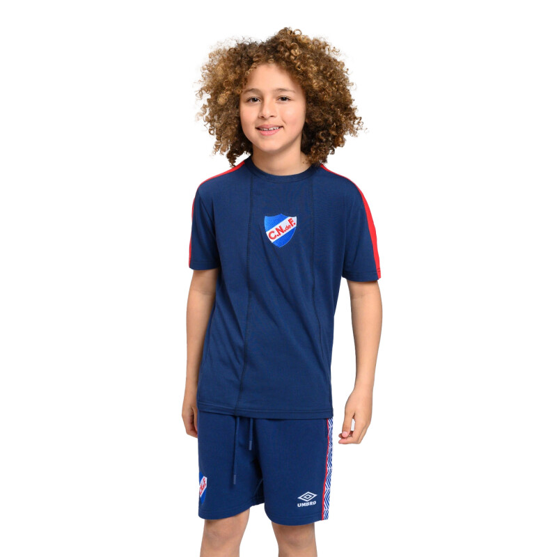 Remera de Niños Umbro Nacional Hub Azul Marino - Rojo