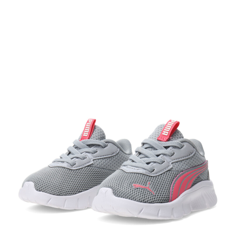 Championes de Niños Puma Flexfocus Modern Gris - Rosa