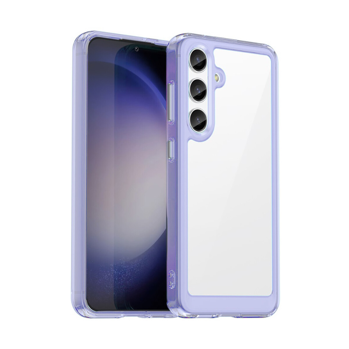 Case Transparente con Borde de Color Samsung S24 - Lilac 